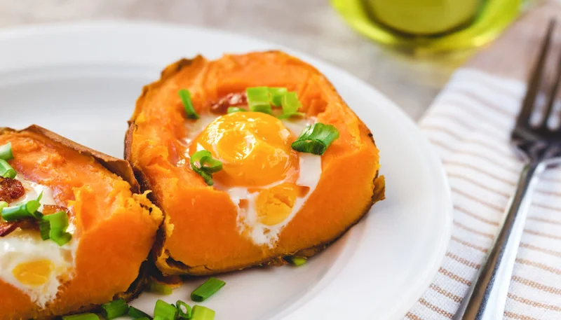 Oeufs en cocotte de patates douces