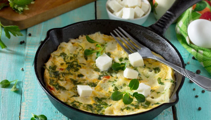 Omelette à la feta