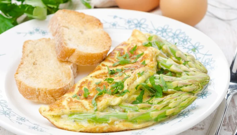 Omelette aux asperges