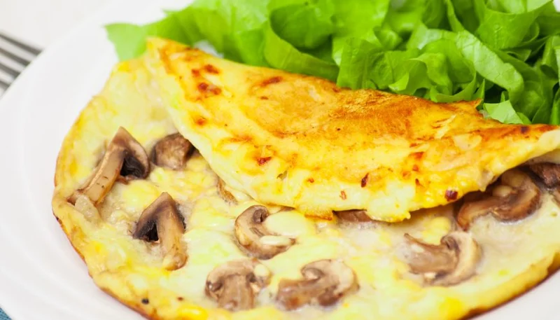 Omelette aux champignons