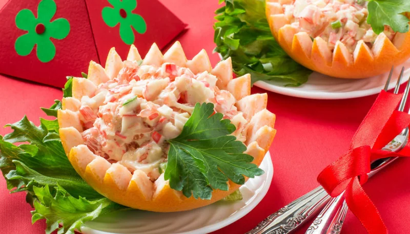 Pamplemousse au crabe