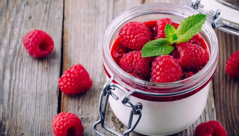 Panna cotta à la framboise au Thermomix