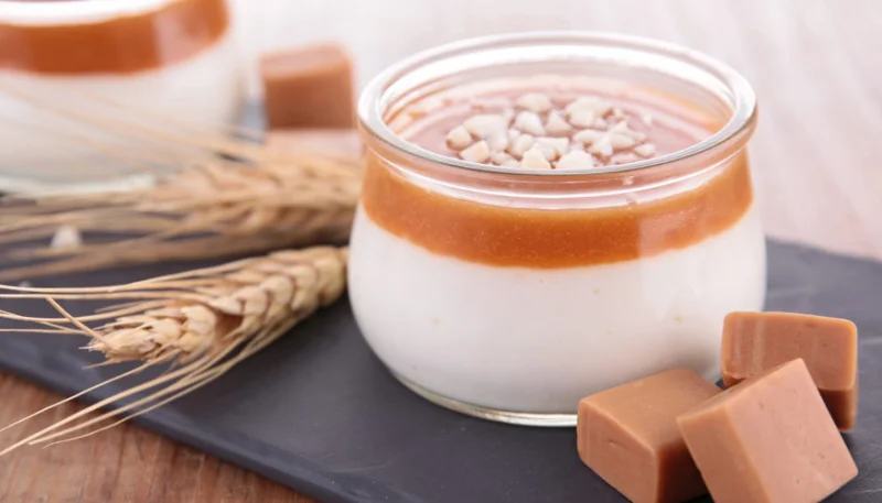 Panna cotta au caramel au beurre salé