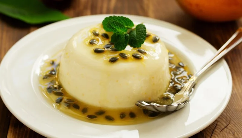 Panna cotta aux fruits de la passion