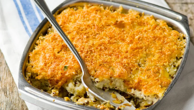 Parmentier de veau aux oignons confits