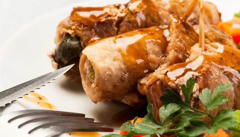 Paupiettes de veau au chèvre et roquette