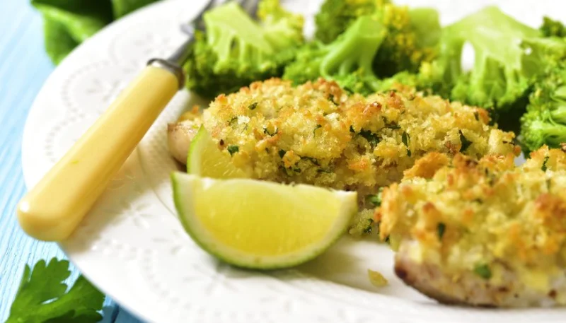 Poisson gratiné au pesto