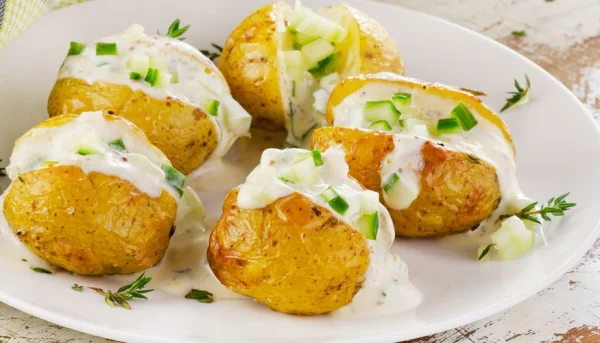 Pommes de terre farcies au roquefort