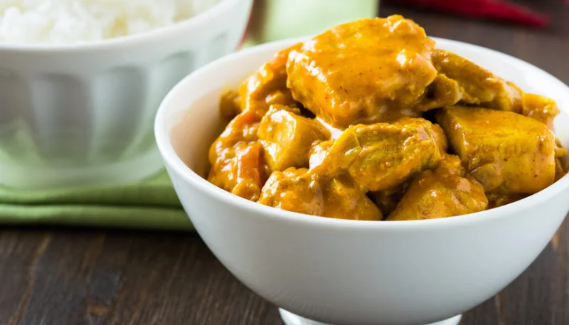 Poulet au curry et crème de coco au Cookeo