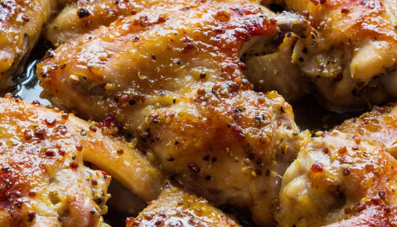 Poulet au miel et à la moutarde