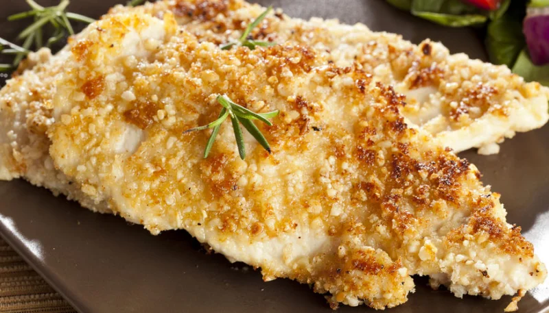 Poulet pané au parmesan