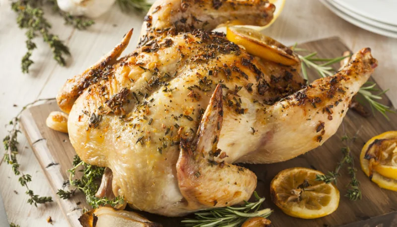 Poulet rôti aux herbes