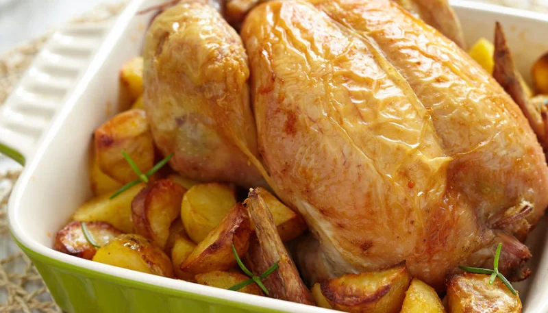Poulet rôti aux pommes de terre
