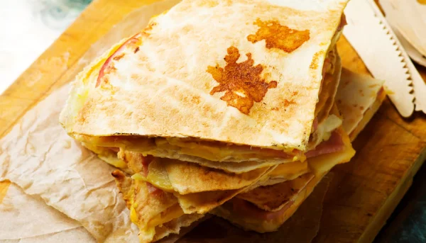Quesadillas jambon fromage