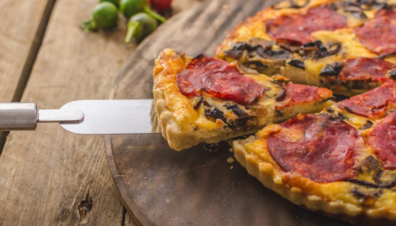 Quiche au chorizo et au cheddar