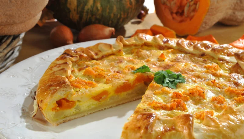 Quiche au potimarron et poireaux