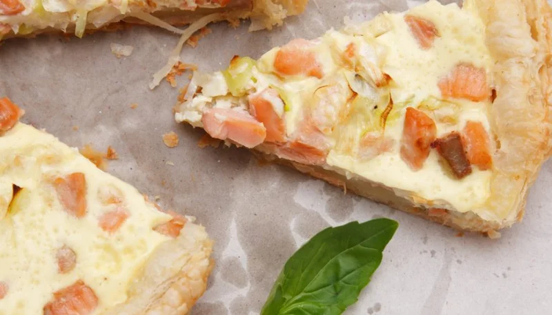 Quiche au saumon fumé