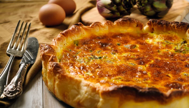 Quiche aux artichauts