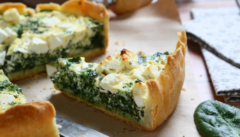 Quiche aux épinards et à la feta