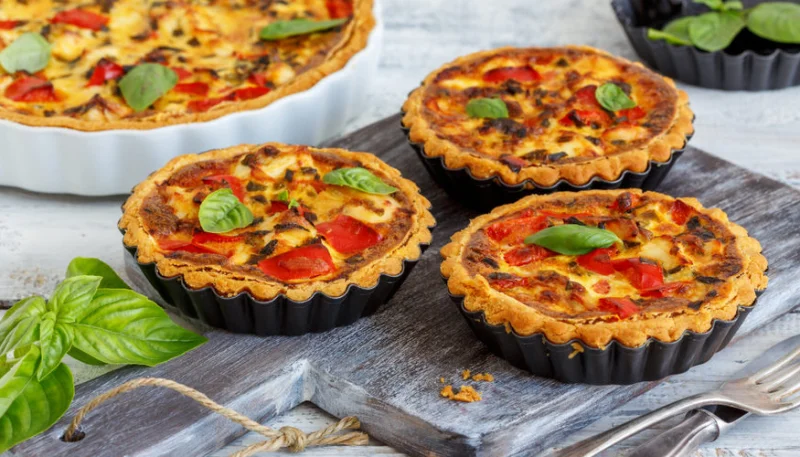 Quiche aux poivrons et chèvre