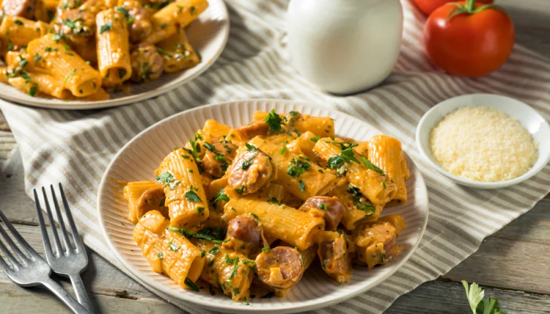 Rigatoni aux saucisses