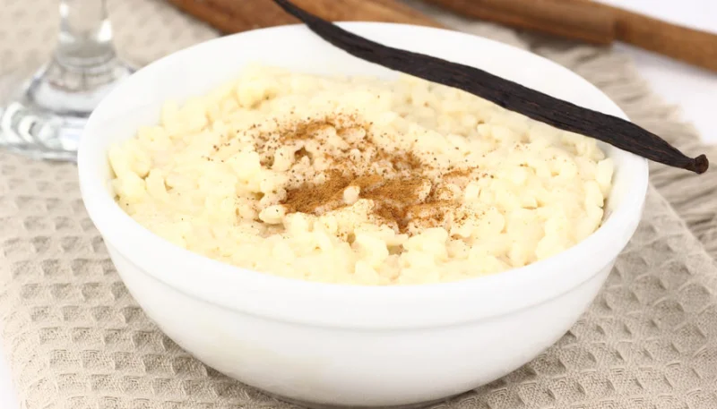 Riz au lait à la vanille et noix de coco