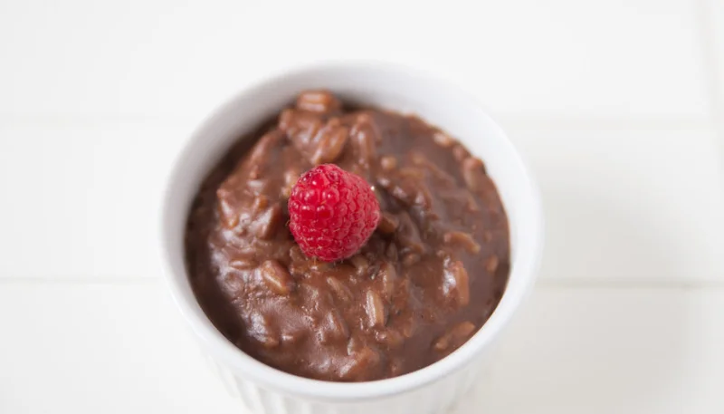 Riz au lait au chocolat