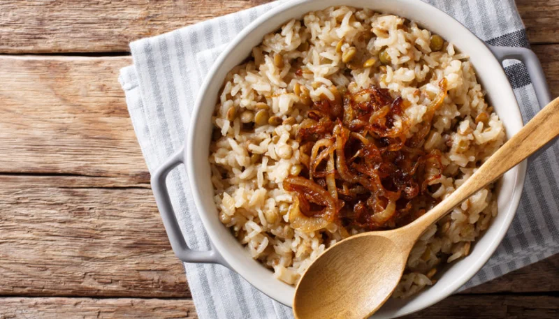 Riz aux oignons rapide