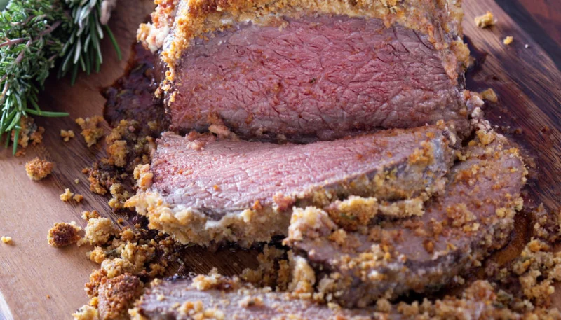 Rosbif en croûte de sel