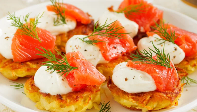 Röstis à la truite fumée