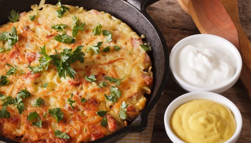 Röstis de pomme de terre aux lardons