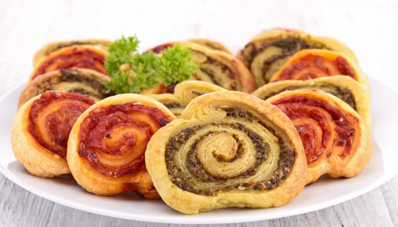 Roulés au pesto et à la tomate