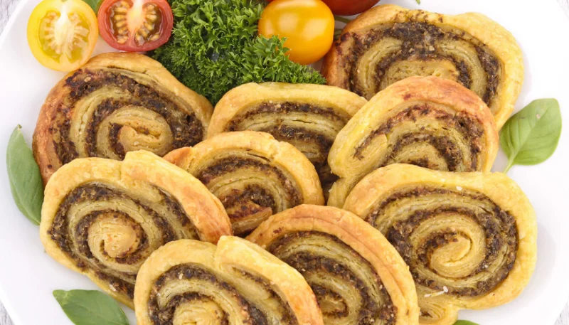 Roulés au pesto et Cantal