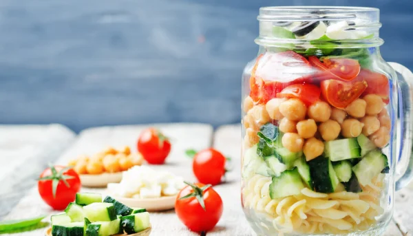 Salad jar (salade en bocal)