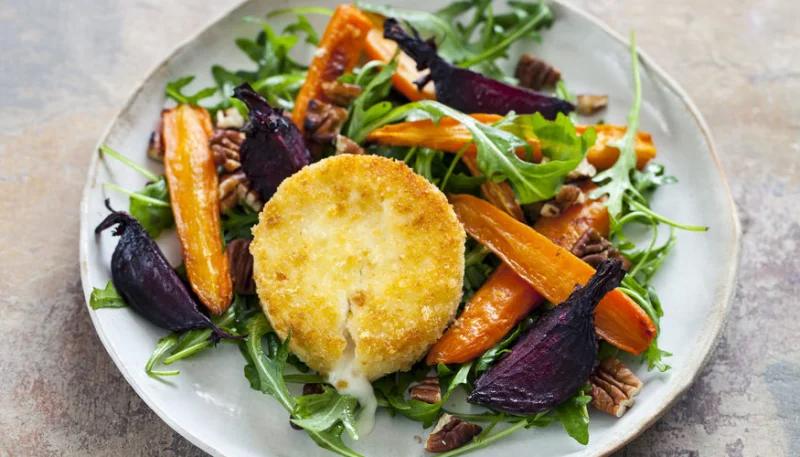 Salade de chèvre chaud