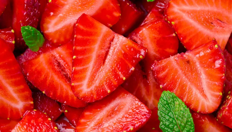 Salade de fraises au citron