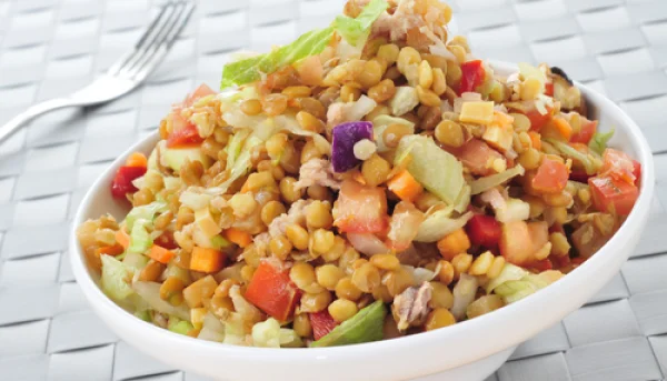Salade de lentilles corail