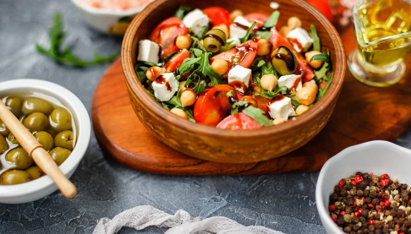 Salade de pois chiches au poulet
