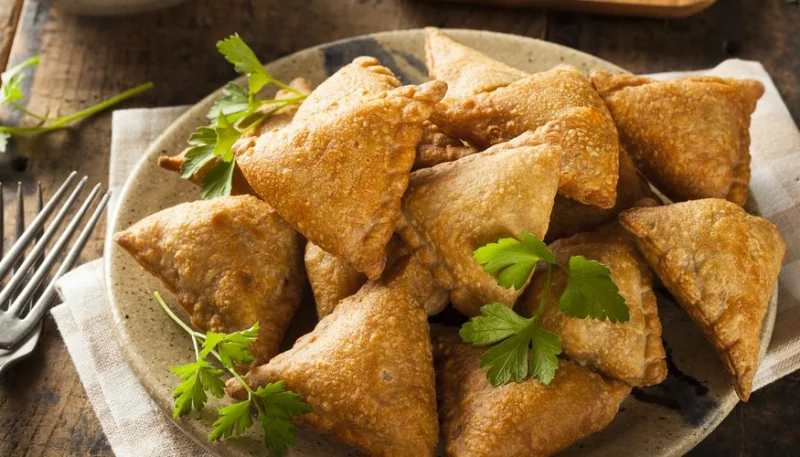 Samossas petits pois et épinards