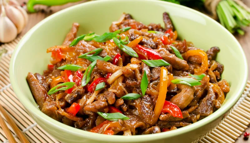 Sauté de porc aux poivrons