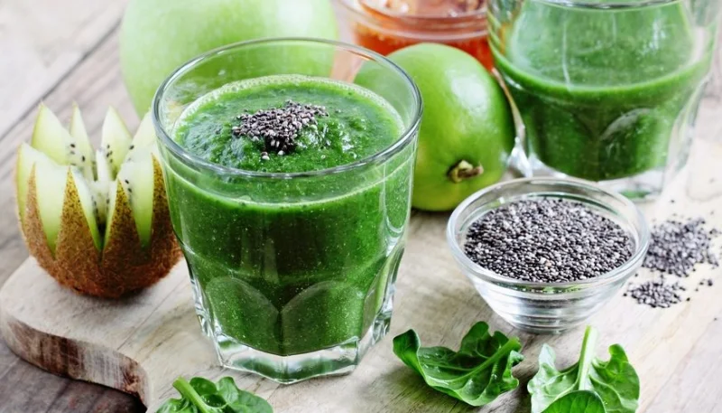 Smoothie pomme kiwi épinard