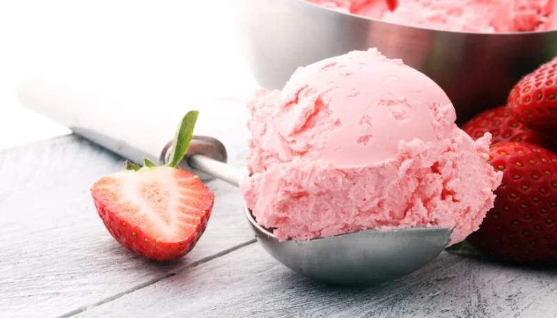 Sorbet à la fraise au Thermomix