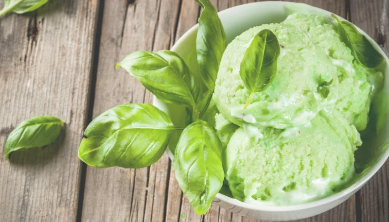 Sorbet au basilic