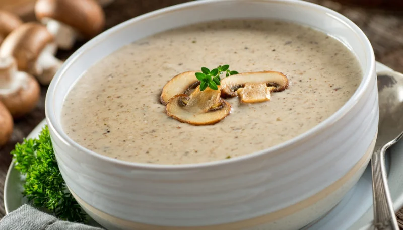 Soupe de champignons et marrons