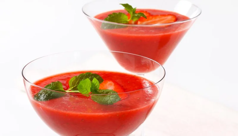 Soupe de fraises