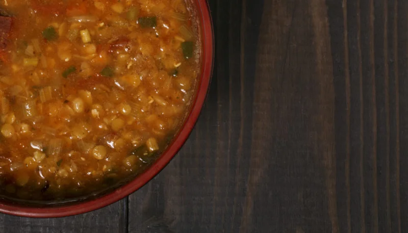 Soupe de lentilles au citron