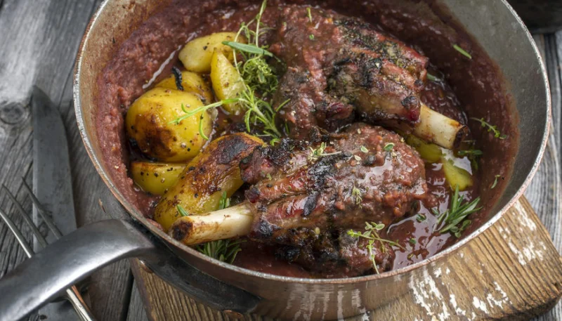 Souris d'agneau confites au miel