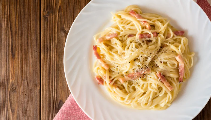 Spaghetti à la carbonara au Cookeo
