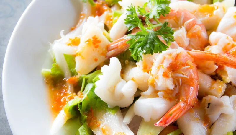 Spaghetti aux fruits de mer