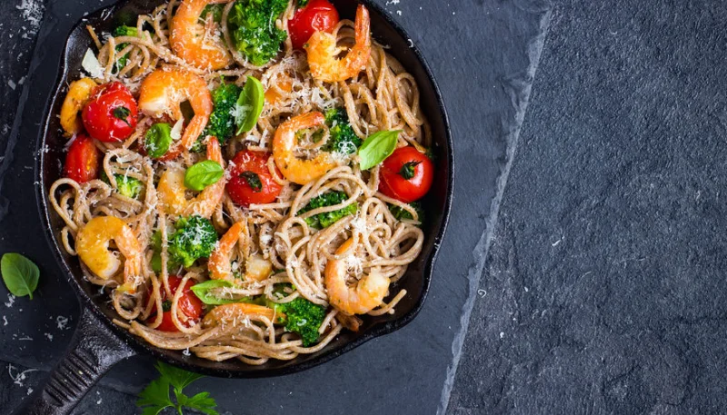 Spaghettis aux fruits de mer